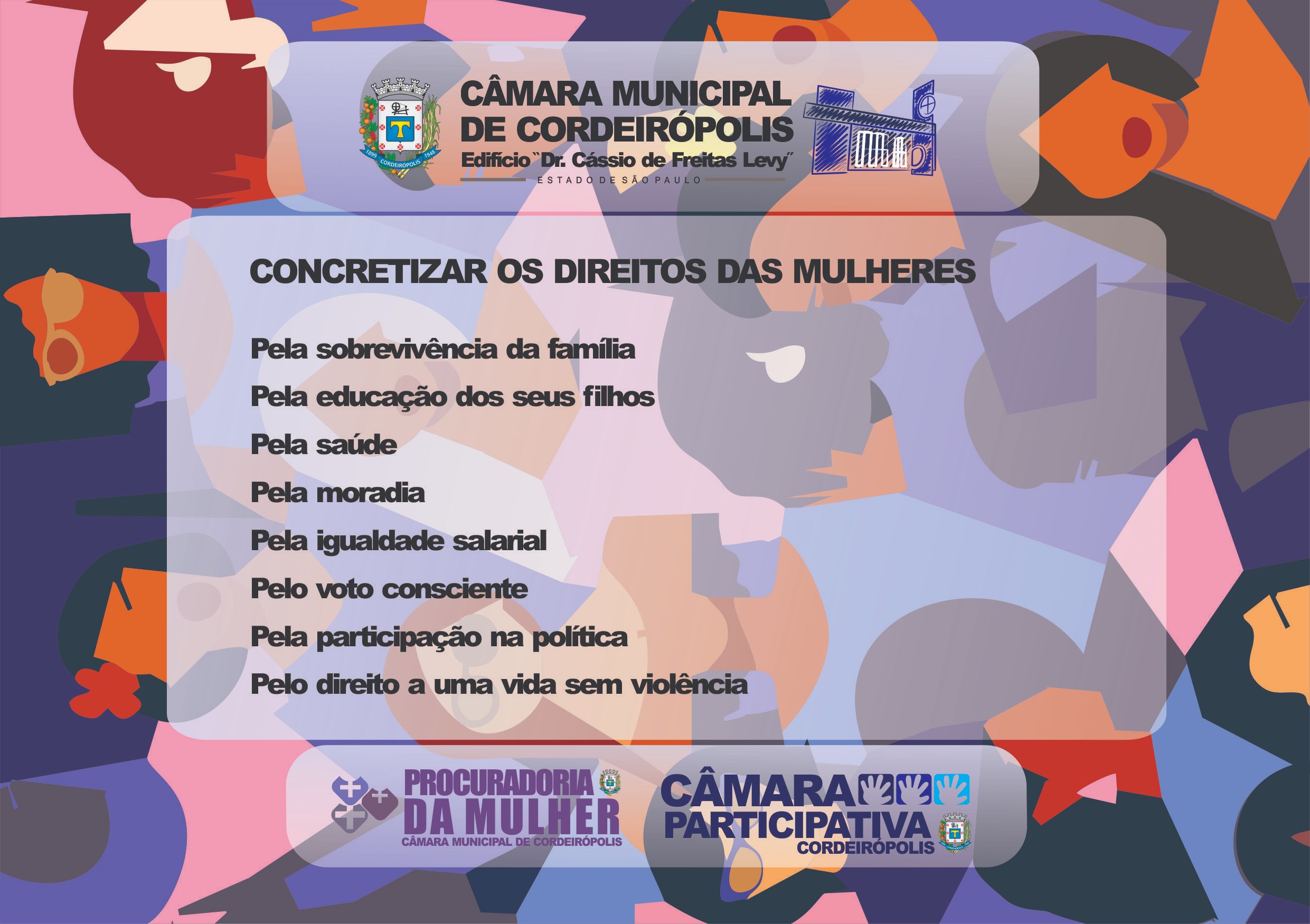 Imagem da notícia: Procuradoria da Mulher da Câmara faz campanha de conscientização dos direitos das mulheres