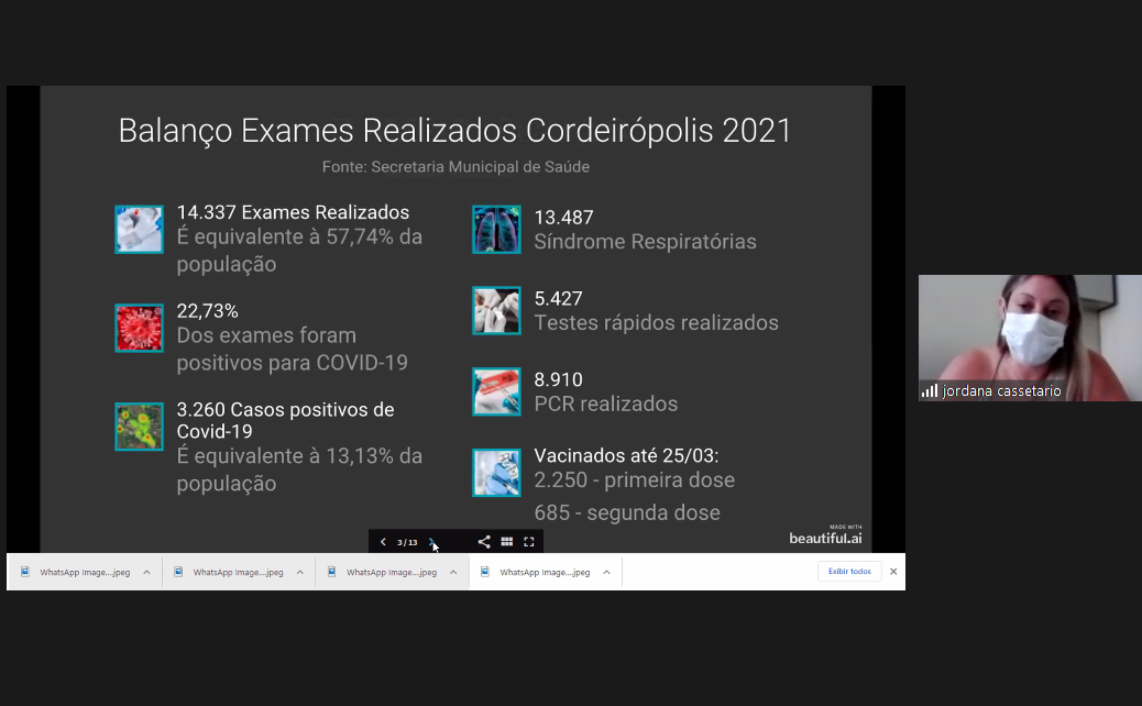 Imagem da notícia: Ações sobre a pandemia é tema da reunião entre secretária de Saúde e vereadores