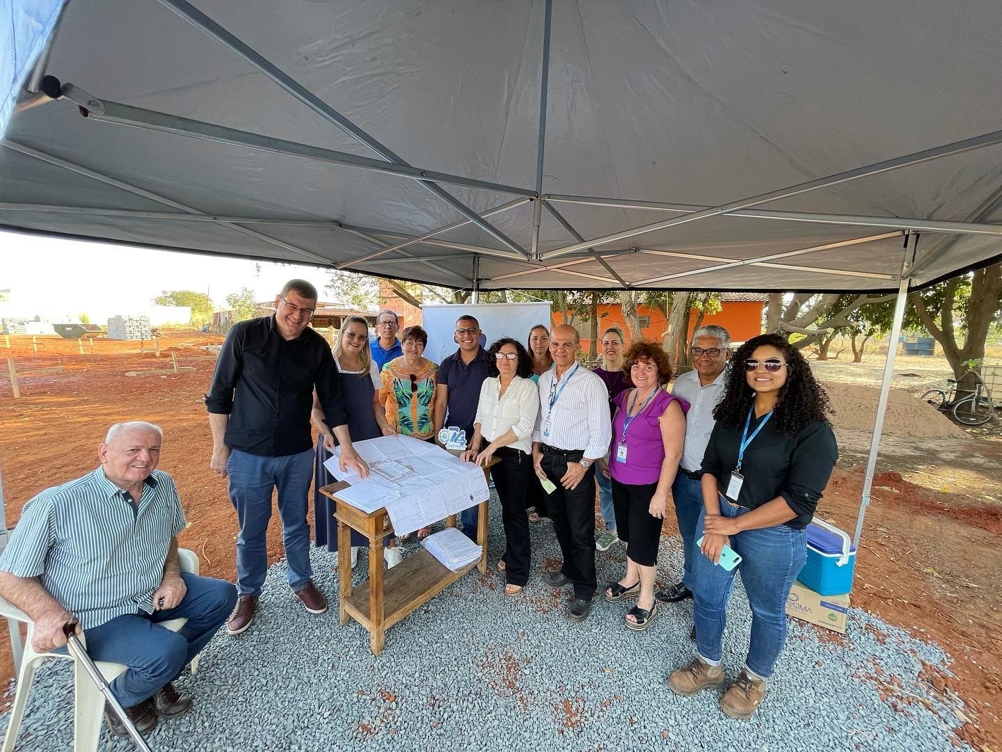 Imagem da notícia: Vereadores participam do lançamento da obra da nova creche do Jardim Cordeiro