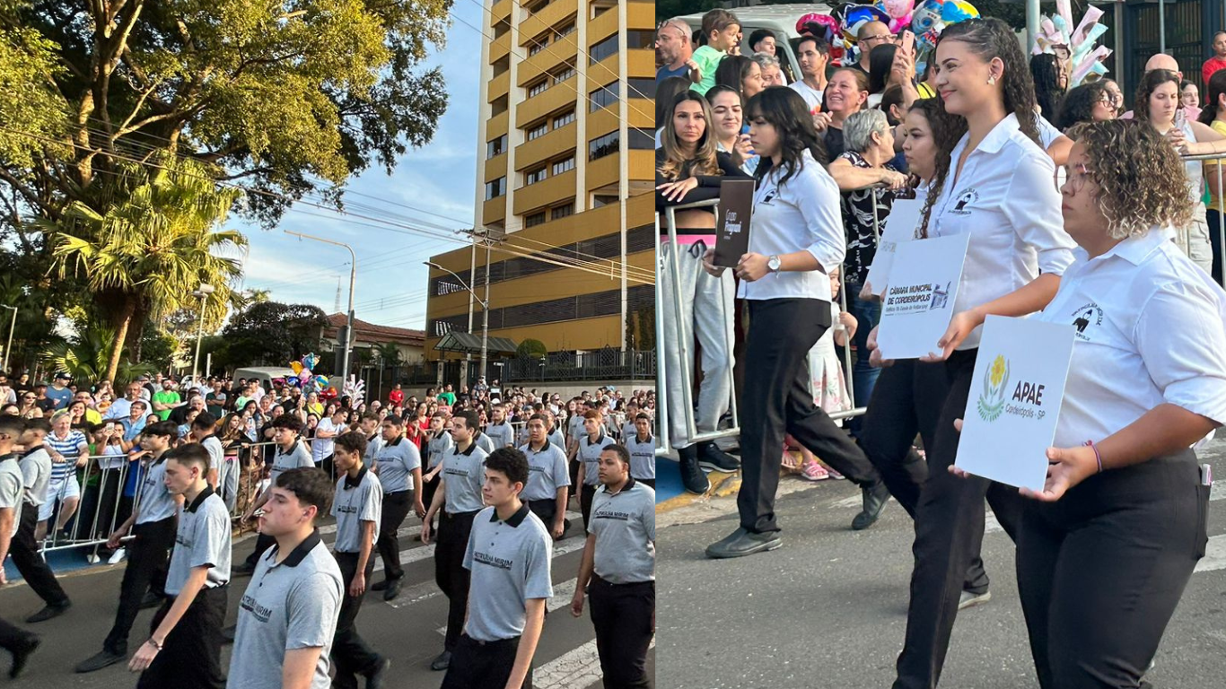 Imagem da notícia: Desfile Cívico em Comemoração aos 76 Anos de Emancipação Política de Cordeirópolis