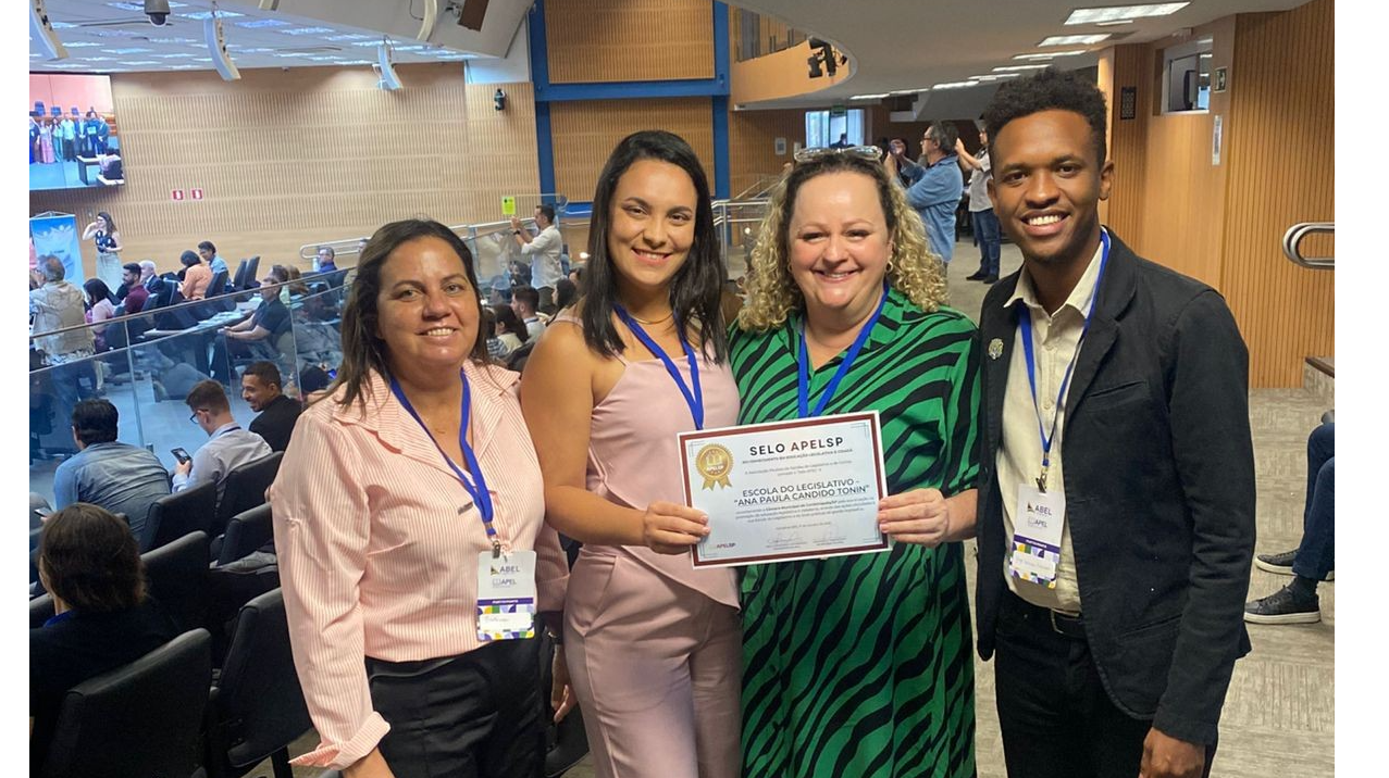 Imagem da notícia: Escola do Legislativo de Cordeirópolis recebe o Selo APEL