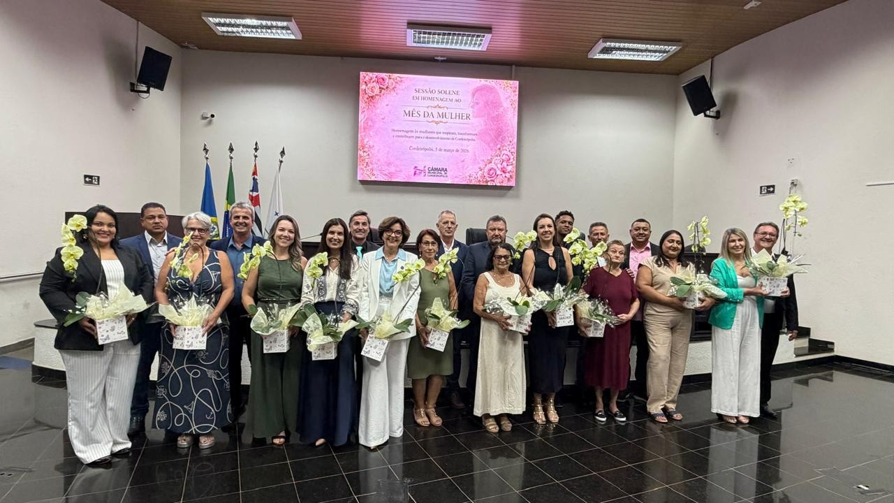 Imagem principal da notícia Câmara Municipal de Cordeirópolis realiza Sessão Solene em homenagem ao Mês da Mulher