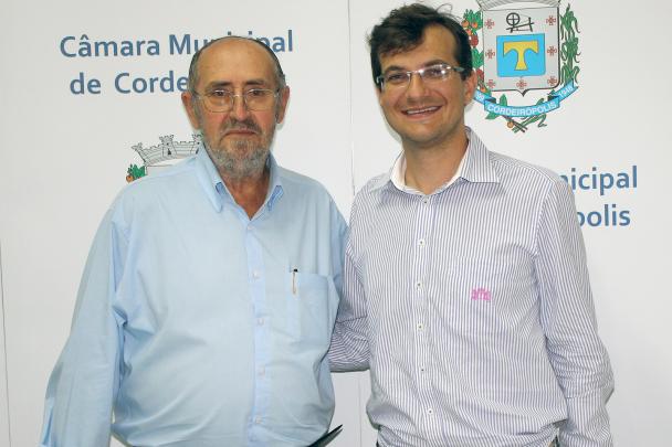 Imagem da notícia: Botion recebe visita do Presidente da Câmara Municipal de Araras, Breno Cortella